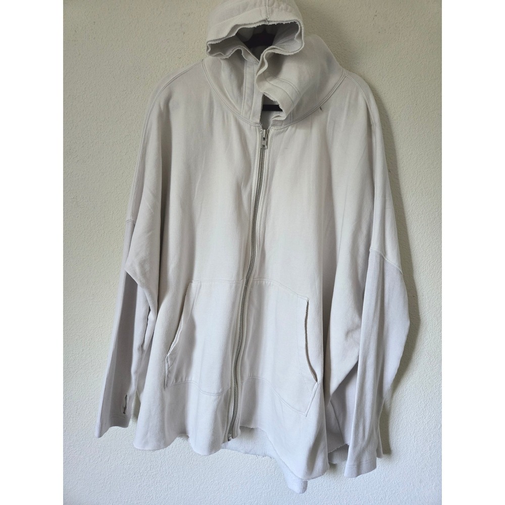Free People Camden L Hoodie Grey Oversized Zip Up Sweatshirt OB1475709 NWT - Picture 14 of 14